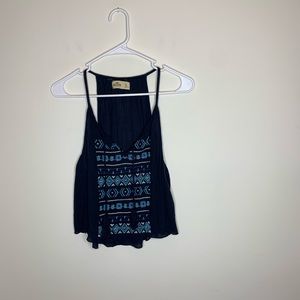 Hollister Womens S Navy Strappy Top